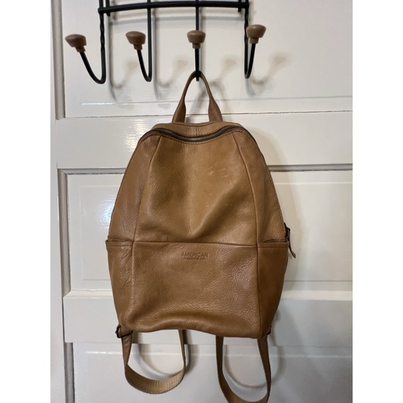 American Leather Company Handbags - American Leather Company Denise Mini Soft Brown Genuine Leather Backpack